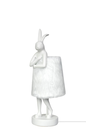 Produse - Lampă de Masă Rabbit Fur 18x50x20 cm, Alb - Kare Design