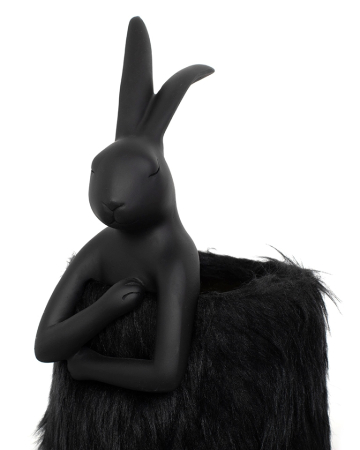 Lampă de Masă Rabbit Fur 18x50x20 cm, Negru, Auriu - Kare Design [1]