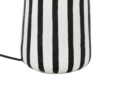 Lampă de Masă Strisce 30x30x44 cm, Papieru Mache Alb-Negru - Kare Design [2]