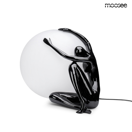 Veioze - Lampă de Masă Uomo 50 48x36x35,5 cm, Negru - Moosee