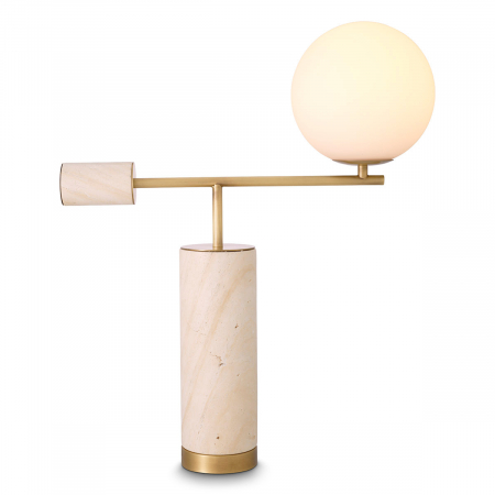 Veioze -   Lampa de masă Xperience travertin 116576 EICHHOLTZ
