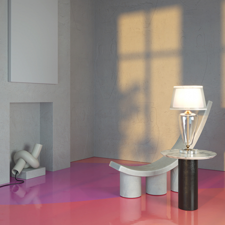 Veioza Verre Z005TL-01BS, cu intrerupator, 1xE27, alba+transparenta, IP20, Maytoni [1]
