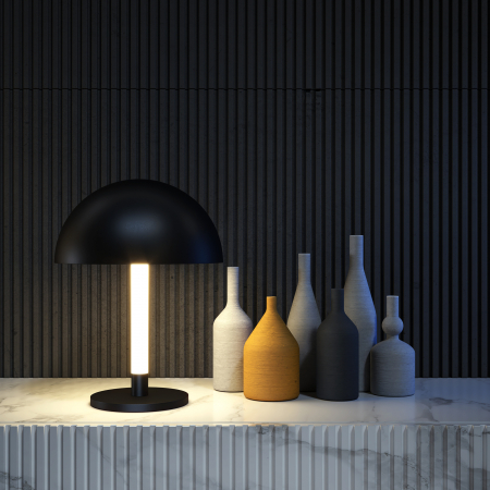 Veioza LED Ray Z012TL-L8B3K, cu intrerupator, 8W, 750lm, lumina calda, IP20, neagra, Maytoni [1]