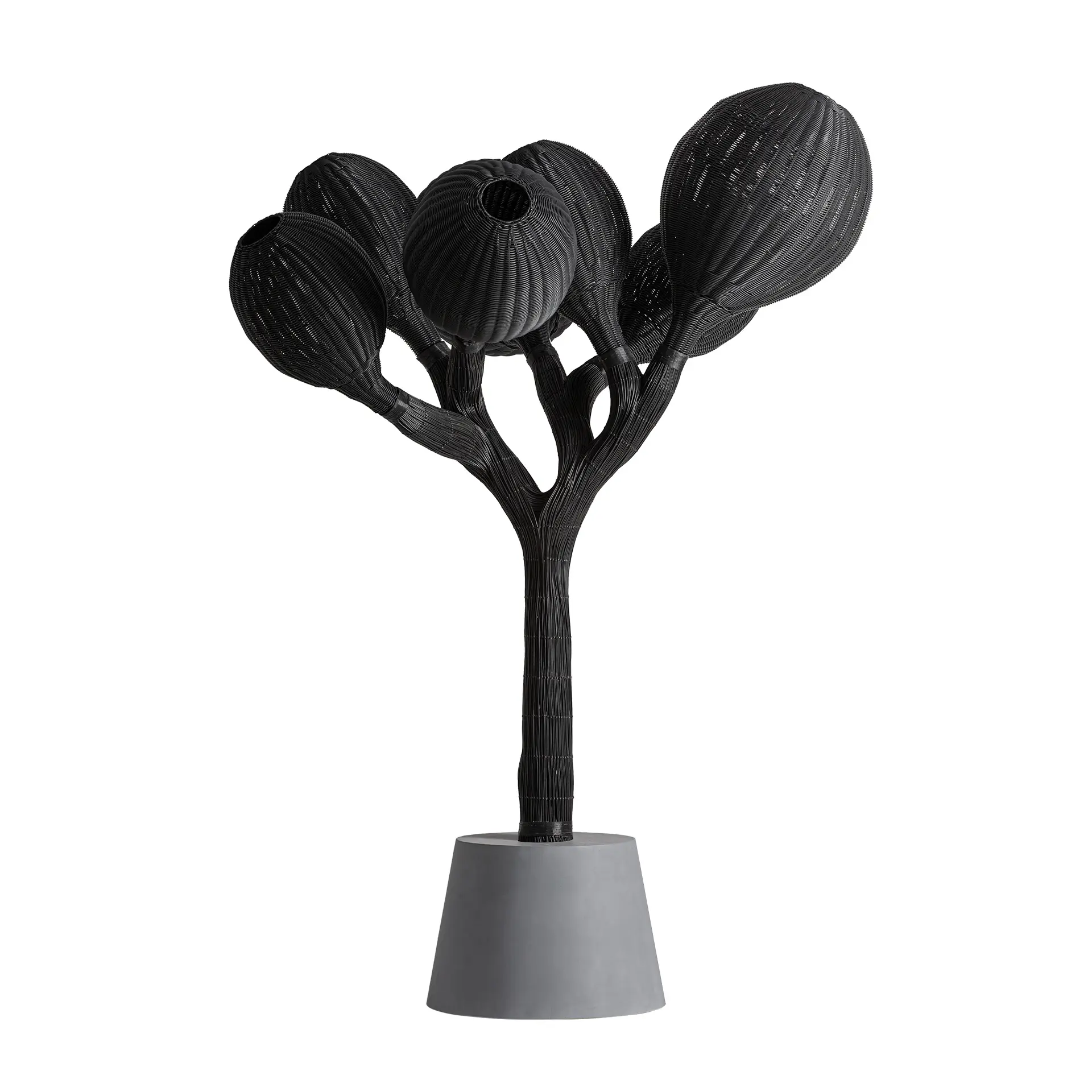 Produse - Lampa de Podea 160x160x230 cm, Franghie Sintetica și Beton de Fibre Maro - VicalHome VicalHome 38612