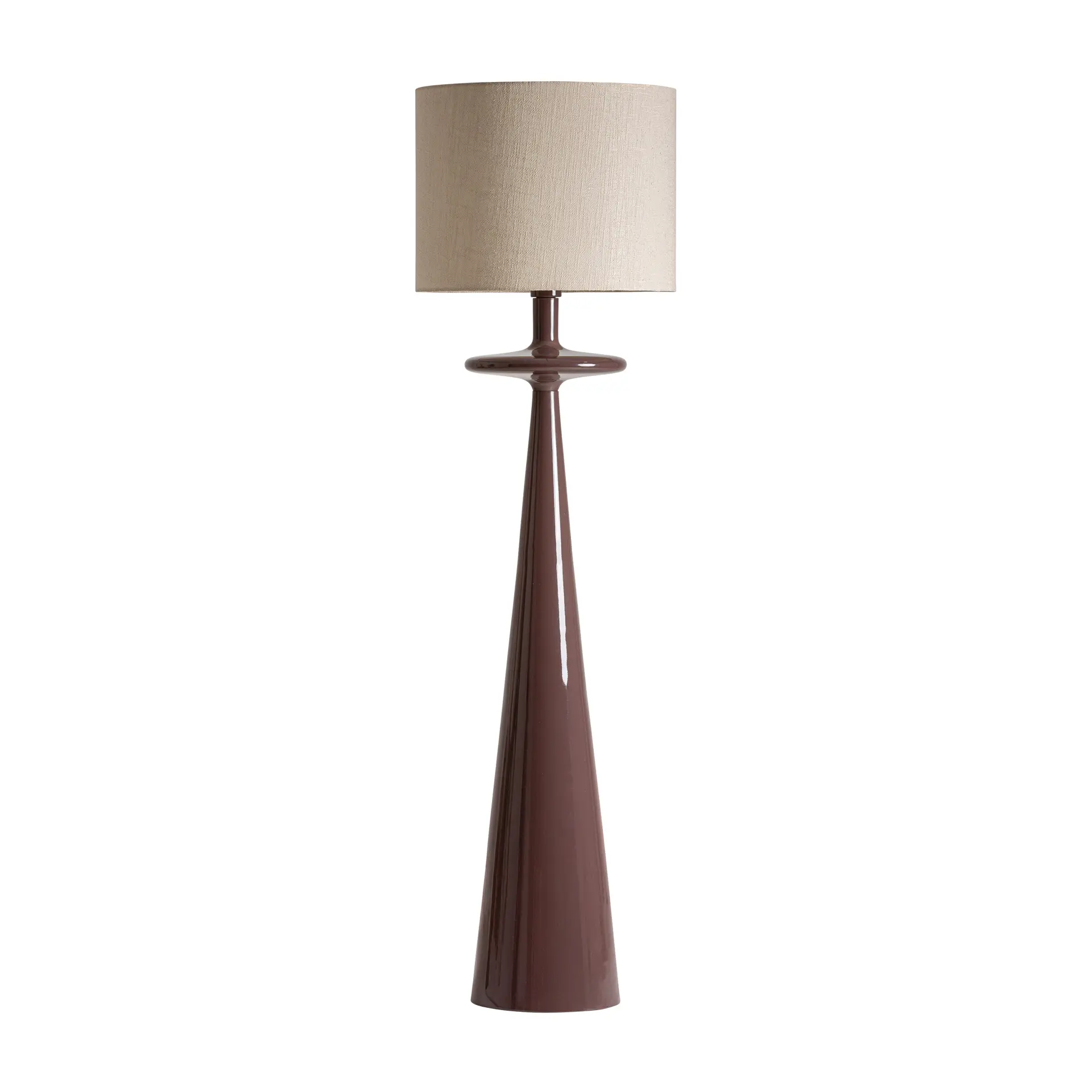 Iluminat - Lampa de Podea 46x46x165 cm, Bumbac și Fier Maro - VicalHome VicalHome 38766