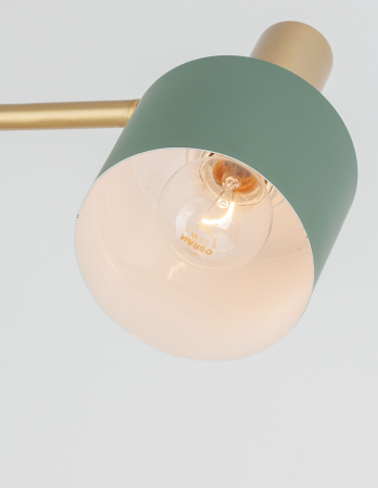 Lampa de podea alba/verde menta Mesha, din metal, 9426654 - Novaluce [5]
