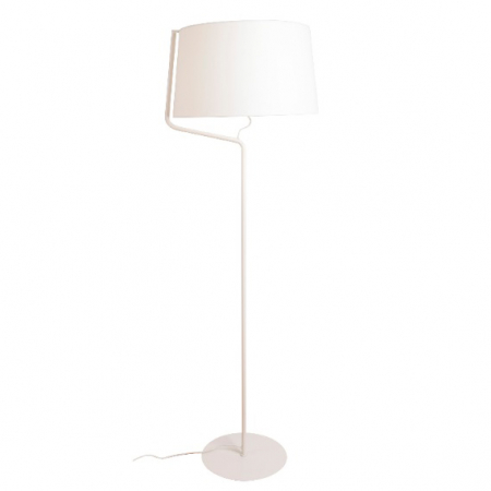Lampadare - Lampa de podea alba Irma 50x48x155 cm metal/material textil, F0035 - Maxlight