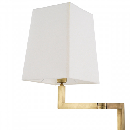   Lampa de podea Cambell cu finisaj din alamă vintage, inclusiv abajur 115257 EICHHOLTZ [1]