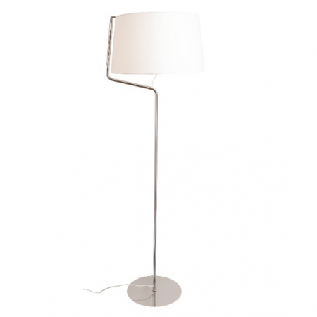 Produse - Lampa de podea crom/alb Irma 50x48x155 cm metal/material textil, F0037 - Maxlight