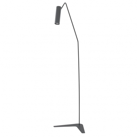 Lampa de podea design Akoni otel negru/gri/alb, inaltime fixa 160 cm, 6500 - Nowodworski [0]