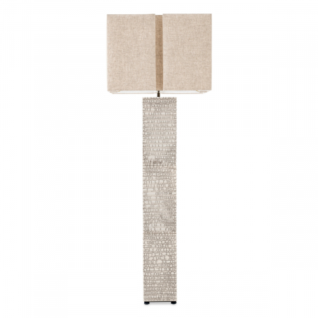   Lampa de podea Division ceramică raku crăpată albă inclusiv abajur 119345 EICHHOLTZ [4]