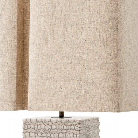   Lampa de podea Division ceramică raku crăpată albă inclusiv abajur 119345 EICHHOLTZ [5]
