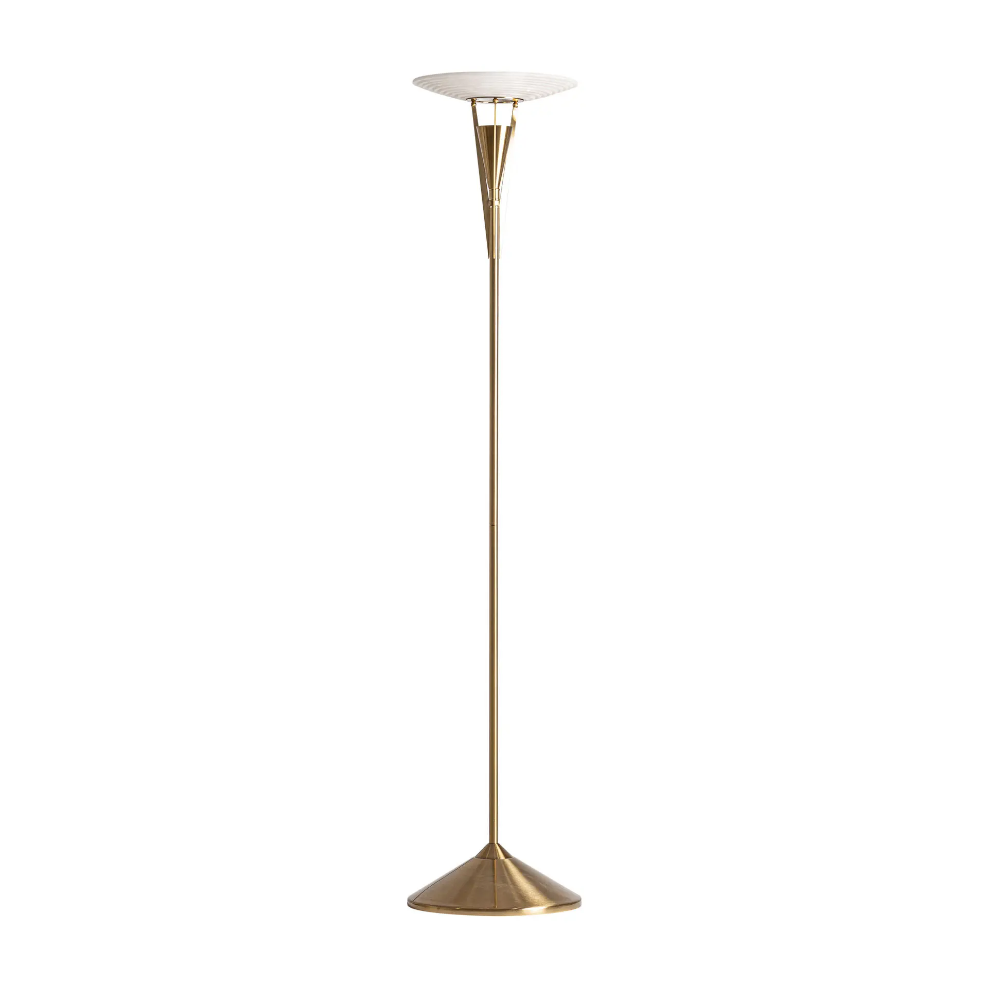 Iluminat - Lampa de Podea Hira 35x35x170 cm, Sticlă și Oțel Alb - VicalHome VicalHome 39061