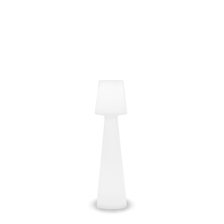 Lampă de Podea Lola 26,5x26,5x110 cm, Polietilen Alb, Protecție IP65 - New Garden [1]