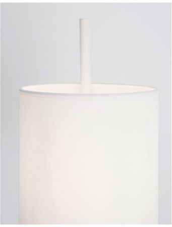 Lampa de podea neagra/alba Tuana, baza metalica, abajur textil, 176 cm, 9180521 - Novaluce [4]