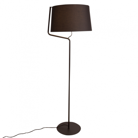 Produse - Lampa de podea neagra Irma 50x48x155 cm metal/material textil, F0036 - Maxlight