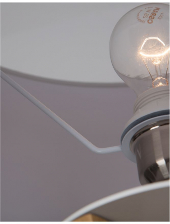 Lampa de podea premium alba Jolan, 3 picioare din lemn, abajur textil, 160 cm, 9145061 - Novaluce [14]