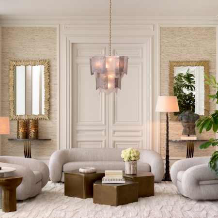   Lampă de podea Riverbank cu finisaj bronz inclusiv abajur 118689 EICHHOLTZ [1]