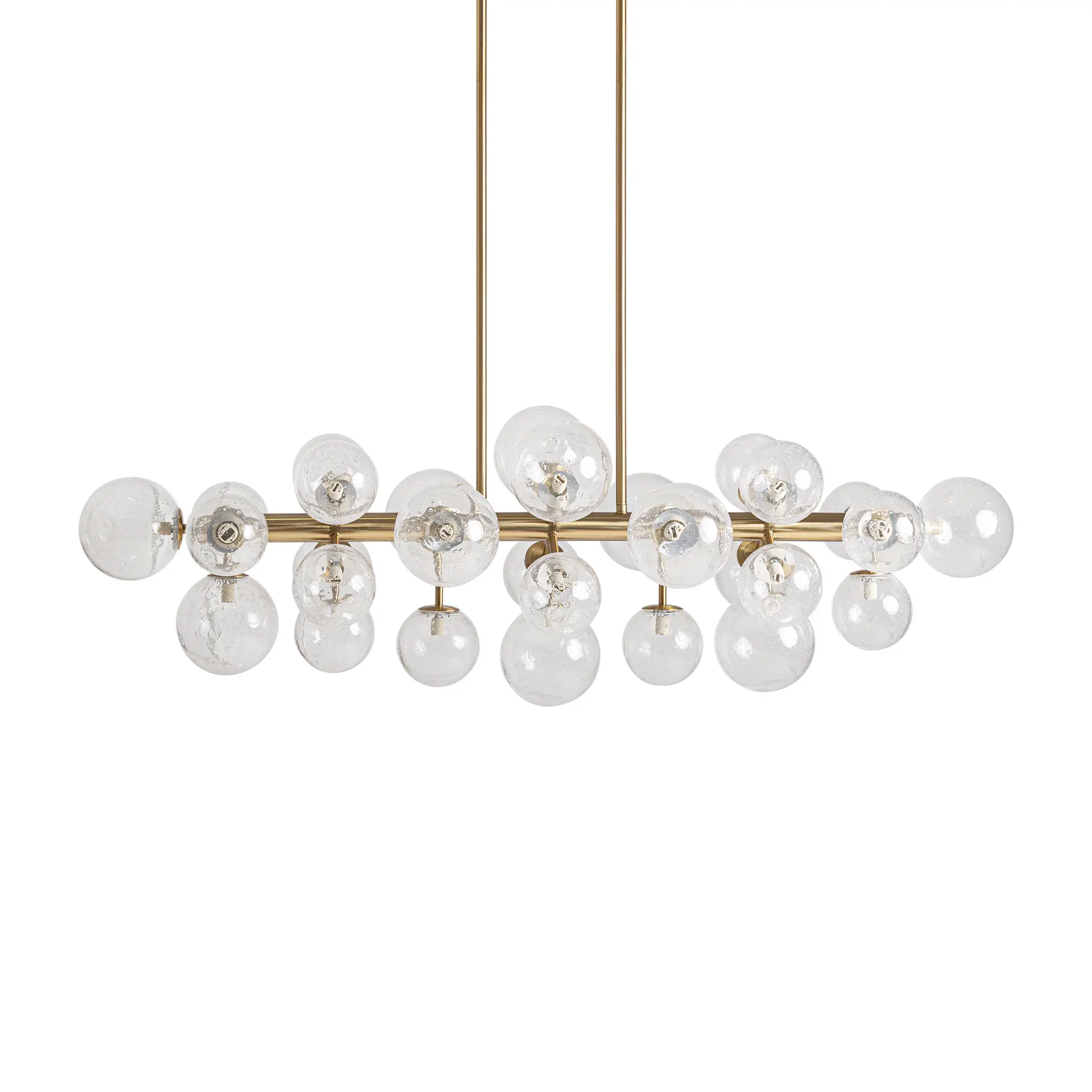 Produse - Lampa de Tavan 133x53x126 cm, Sticlă și Oțel Transparenta - VicalHome VicalHome 39068