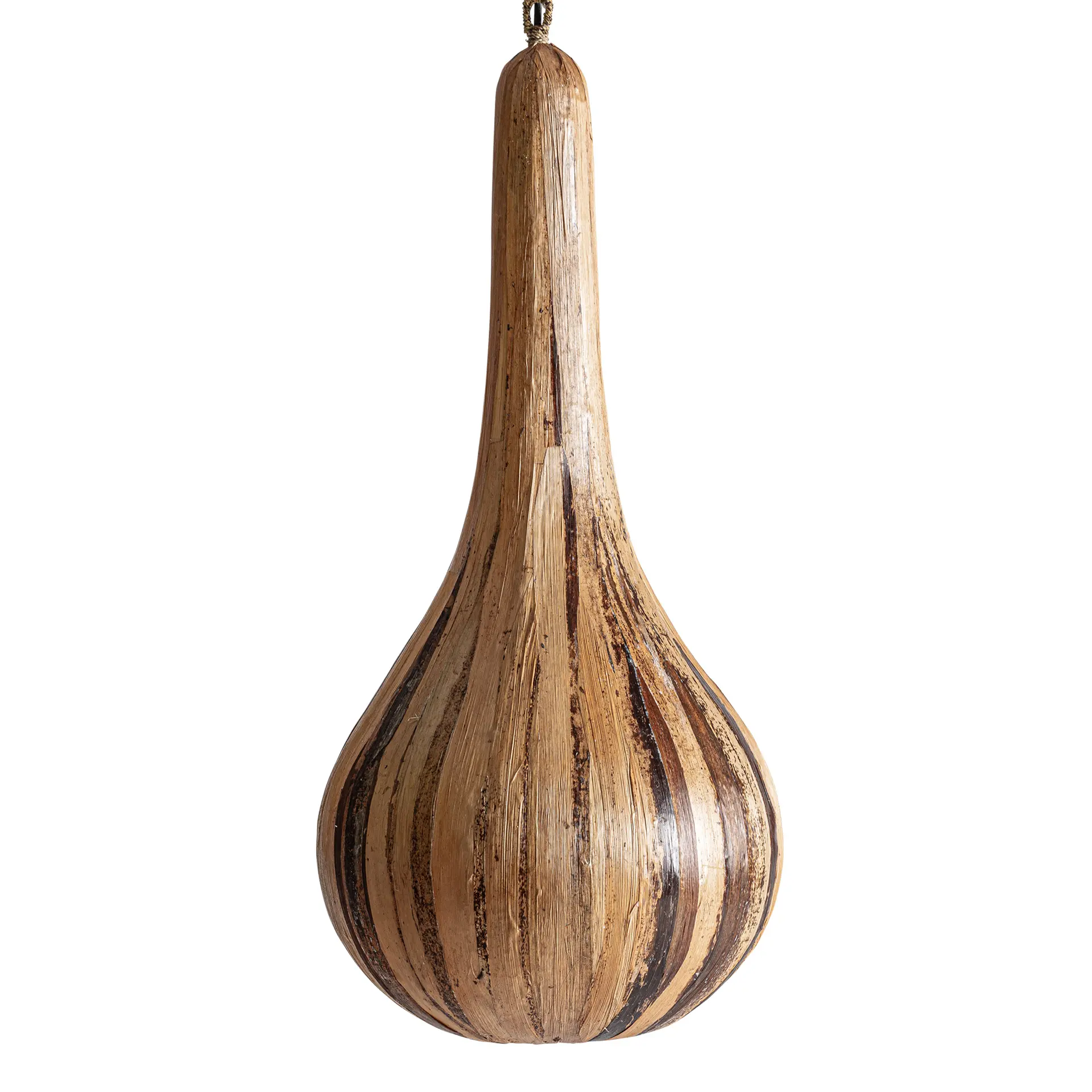 Lustre Living - Lampa de Tavan 34x34x75 cm, Rășină și Fibra Naturala Maro - VicalHome VicalHome 38680