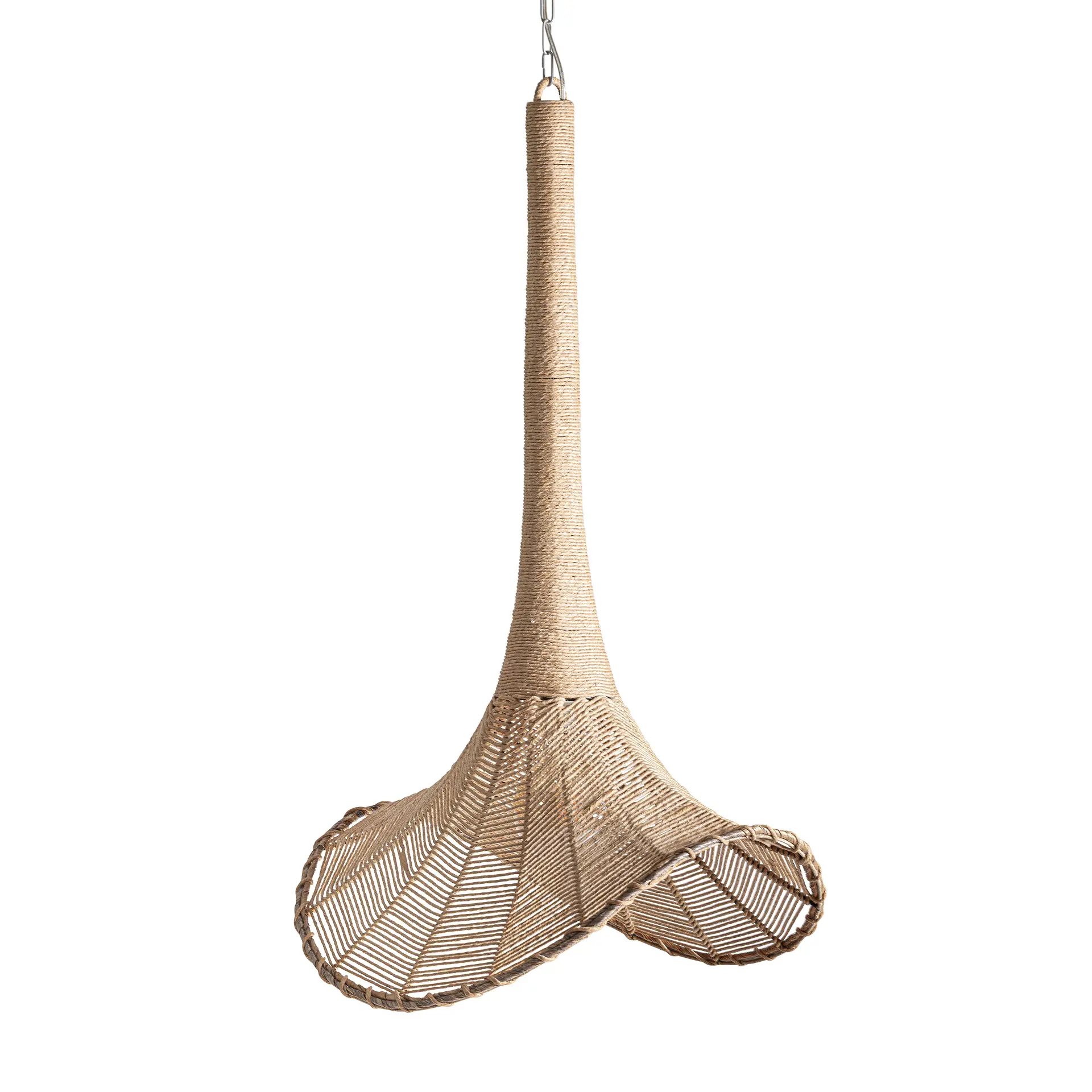 Lustre Living - Lampa de Tavan 55x58x102 cm, Fibra Naturala Bej - VicalHome VicalHome 38686