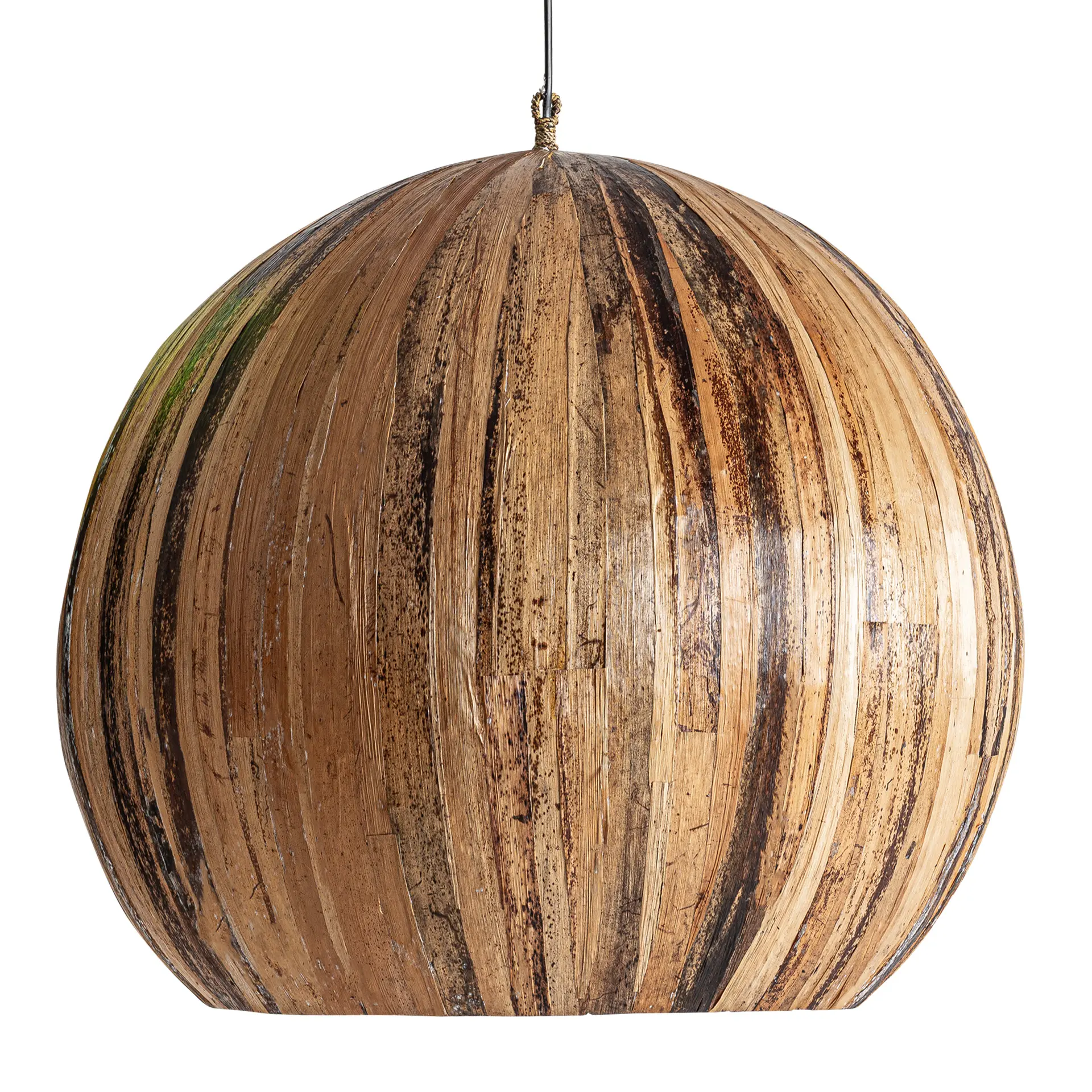 Lustre Living - Lampa de Tavan 57x57x58 cm, Rășină și Fibra Naturala Maro - VicalHome VicalHome 38676