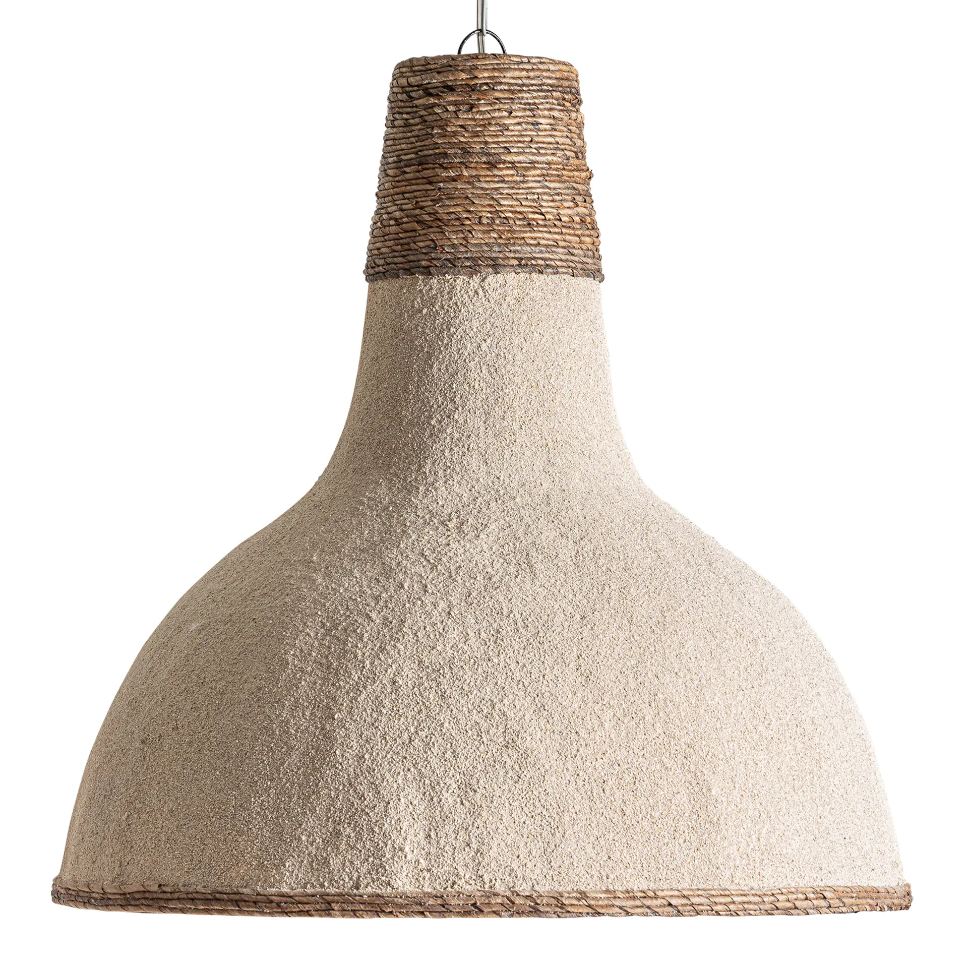 Lustre Living - Lampa de Tavan 61x61x66 cm, Rășină și Fibra Naturala Maro - VicalHome VicalHome 38682