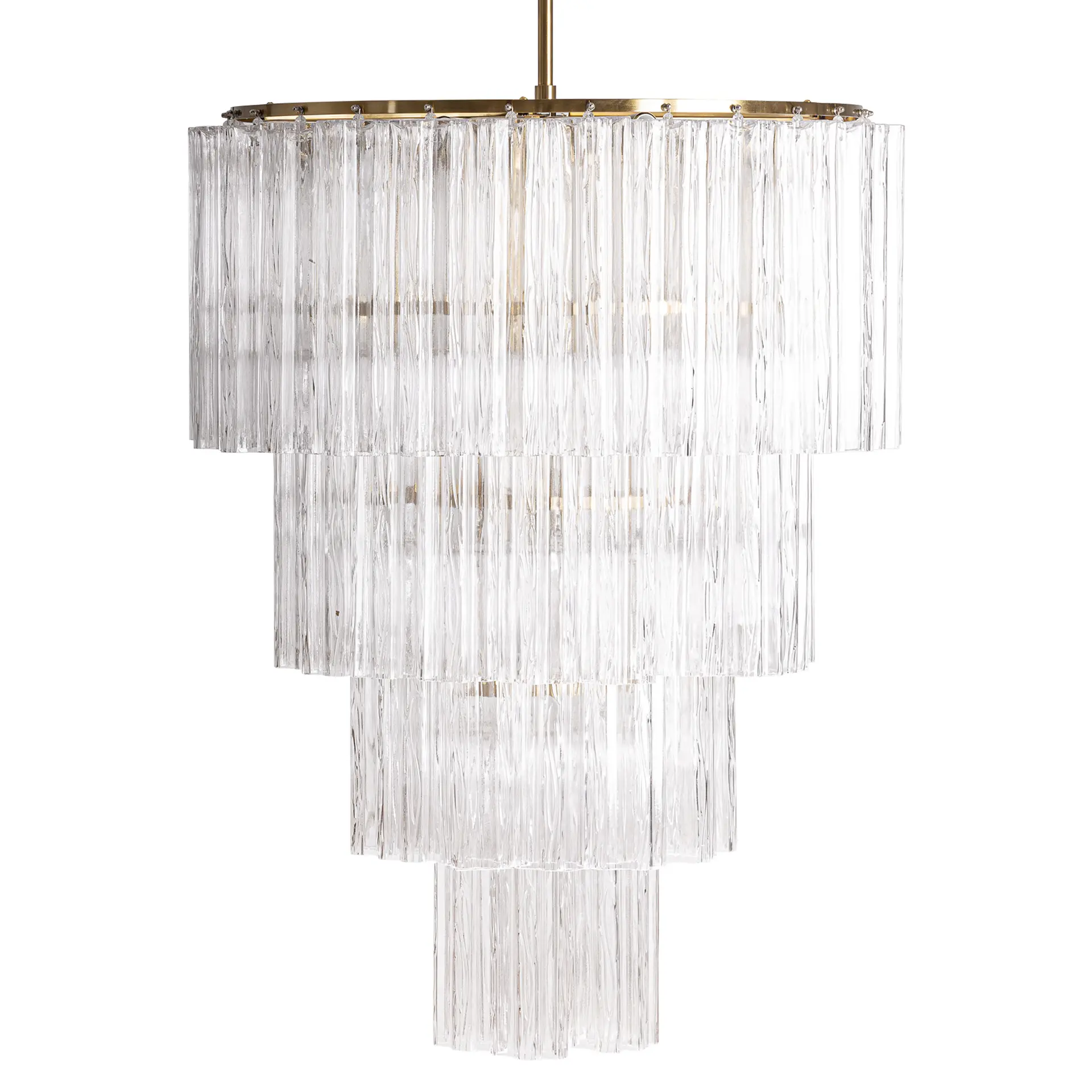 Produse - Lampa de Tavan 68x68x100 cm, Sticlă și Oțel Transparenta - VicalHome VicalHome 39066