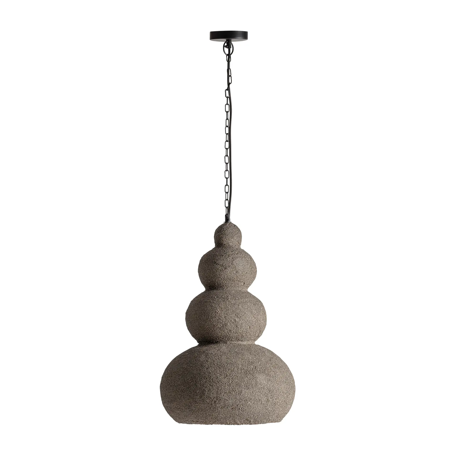 Lampa de Tavan Jedrika din Hartie Mache și Fier Gri, 42x42x63cm, VicalHome 38147 VicalHome 38147 [3]