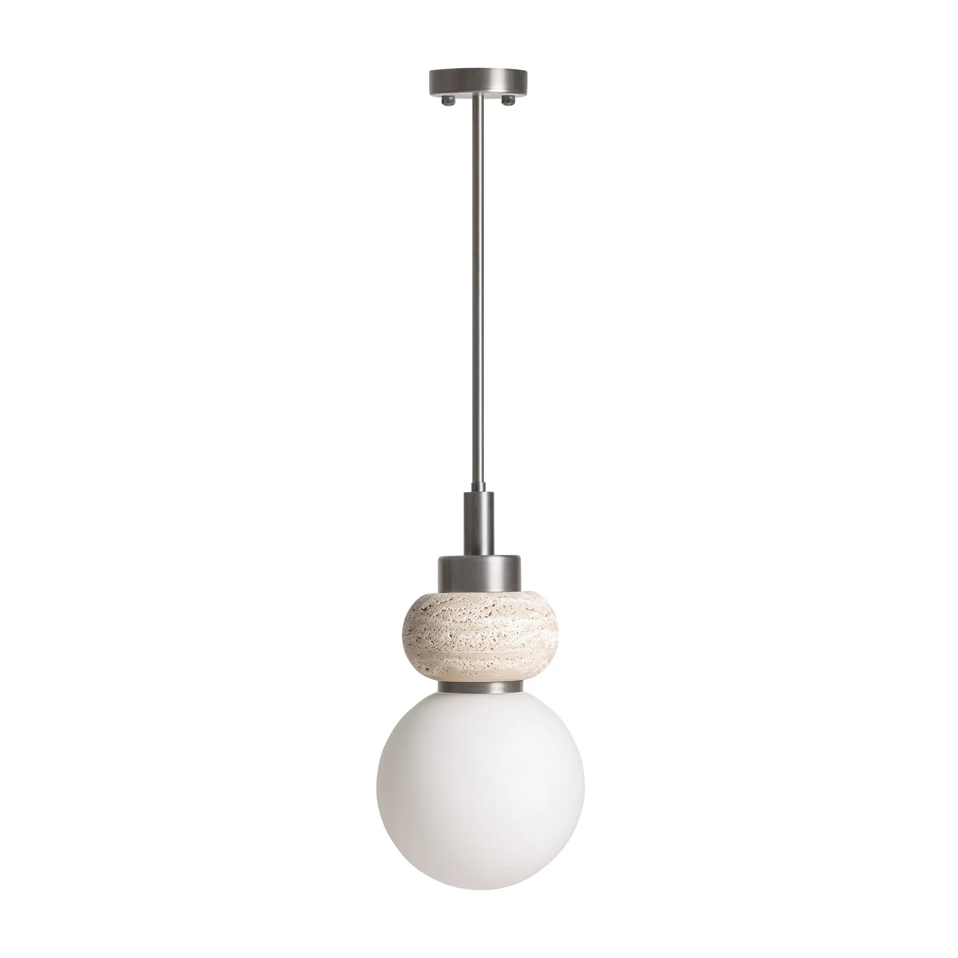 Lampa de Tavan Meyrin din Sticlă și Alamă Bej, 20x20x282cm, VicalHome 38530 VicalHome 38530 [3]