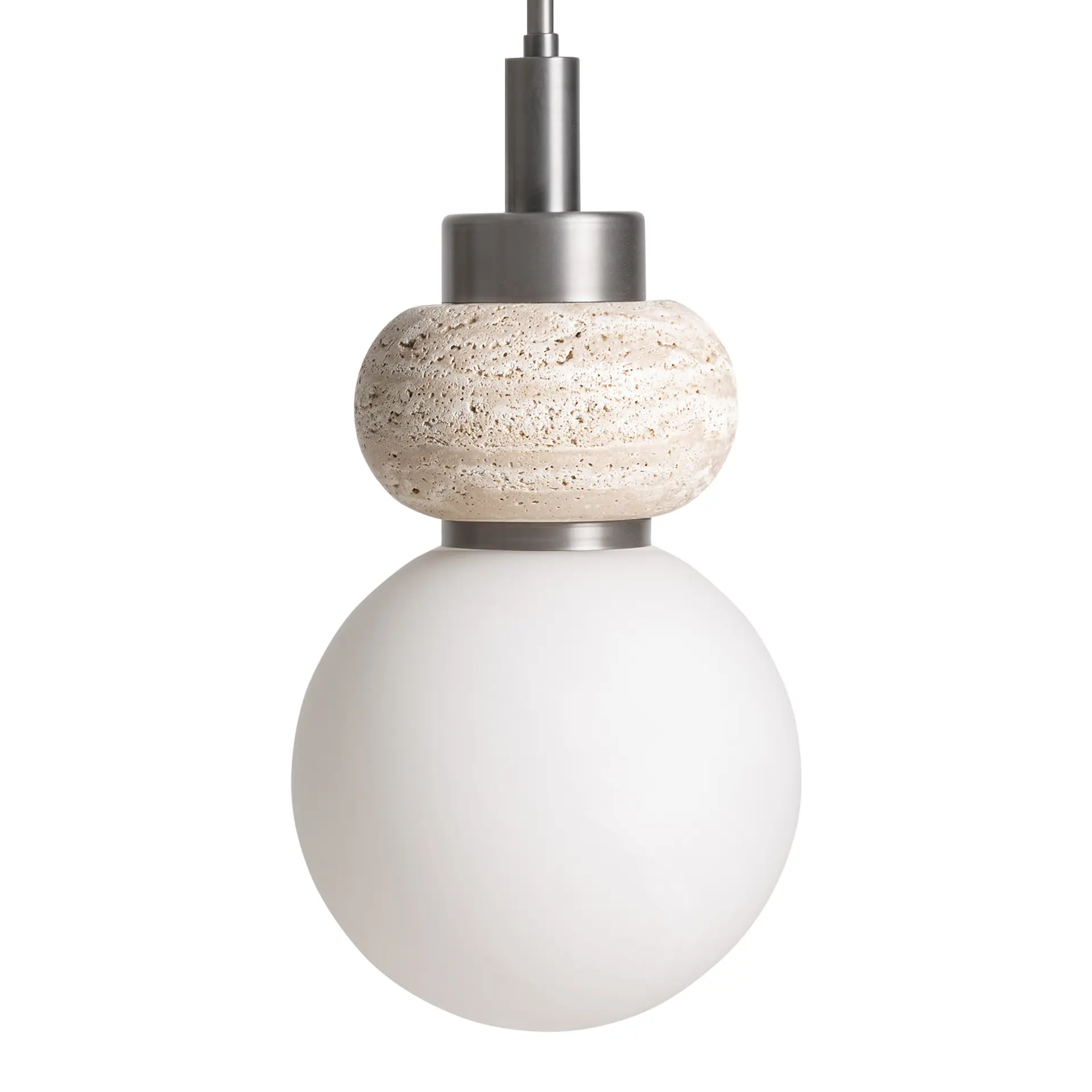 Produse - Lampa de Tavan Meyrin din Sticlă și Alamă Bej, 20x20x282cm, VicalHome 38530 VicalHome 38530