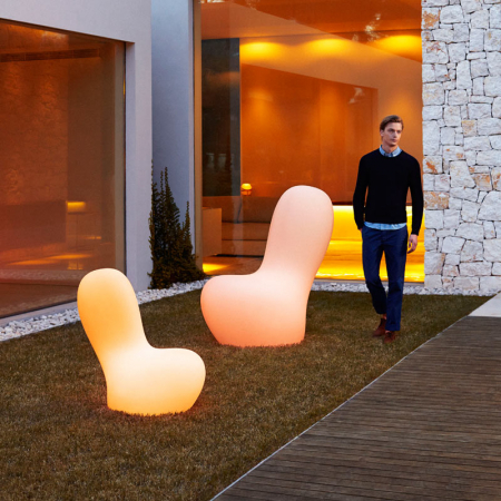 Lampa decorativa gradina Sabinas High 130x50 cm iluminare LED RGBW smart, 45010W - Vondom [2]