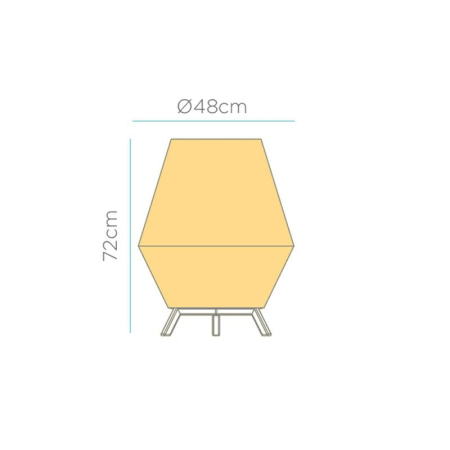 Lampa Decorativă Sisine 70 Cable 48x48x72 cm - New Garden [7]
