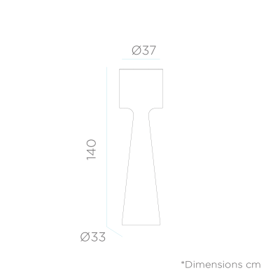 Lampa design gradina Elke 170 cm, iluminare LED, LUMGC170OFNW - King [2]