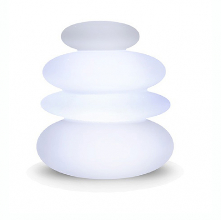 Decoratiuni gradina cu iluminare LED - Lampa design gradina Zen 65x60 cm, iluminare LED, LUMBS070OFNW - King