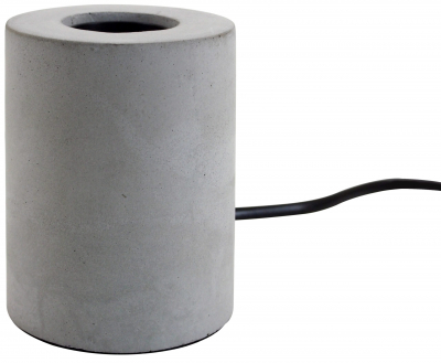 Lampa designer rotunda Aslan, 8x8x10 cm, design industrial, finisaj beton, TL00350GR - Kokoon [1]