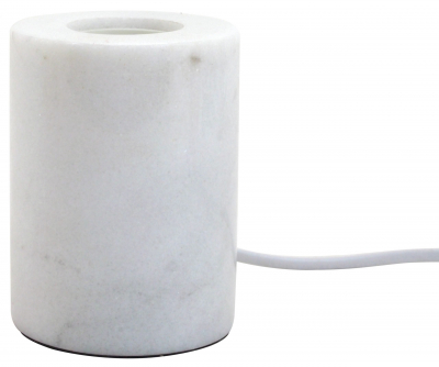 Lampa masa designer rotunda marmura Aslan, 8x8x10 cm, TL00330WH - Kokoon [1]