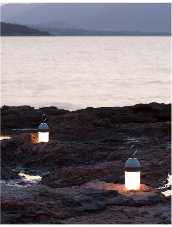 Lampa LED dimabila portabila cu boxa Bluetooth alb-negru/gri Tisha, ABS si metal acoperit cu cauciuc siliconic, 9180321 - Novaluce [12]