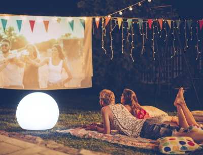 Produse - Lampa gradina tip sfera Ball 50x50 cm, iluminare LED, LUMBL050OFNW - King