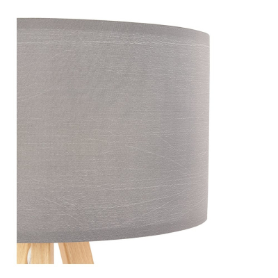 Lampa masa inalta gri Osku 64,5 cm stil scandinav, abajur material / picioare lemn masiv, TL00200GRNA - Kokoon [3]