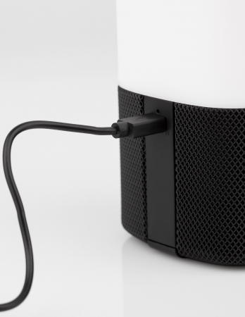 Lampa LED dimabila portabila cu boxa Bluetooth alb-negru/gri Tamid, ABS si metal, 9180371 - Novaluce [5]