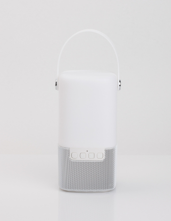 Lampa LED dimabila portabila cu boxa Bluetooth alb-negru/gri Tamid, ABS si metal, 9180371 - Novaluce [11]