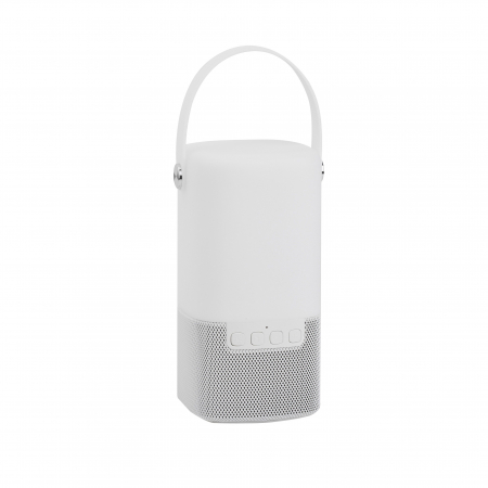 Lampa LED dimabila portabila cu boxa Bluetooth alb-negru/gri Tamid, ABS si metal, 9180371 - Novaluce [9]