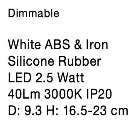 Lampa LED dimabila portabila cu boxa Bluetooth alb-negru/gri Tamid, ABS si metal, 9180371 - Novaluce [18]