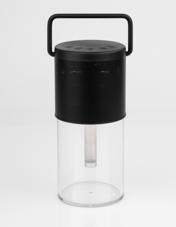 Lampa LED dimabila portabila cu boxa Bluetooth neagra Ritva, ABS si metal, 9180391 - Novaluce [4]