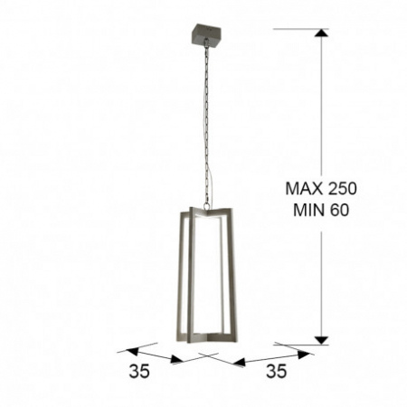 Lampa LED lux crom Tairo metal, inaltime reglabila, 753108 - Schuller [1]