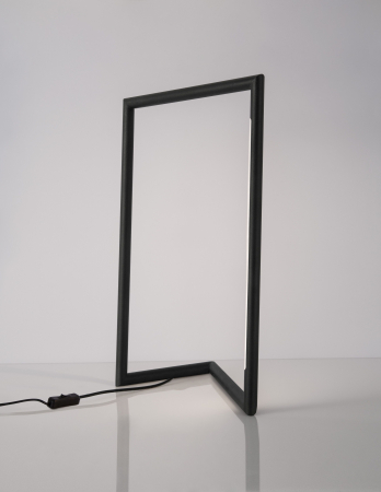 Lampa masa LED neagra Quirino 40x25,5 cm, design minimalist forma geometrica, 9077010 - Novaluce [3]