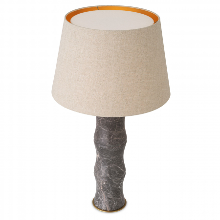   Lampă de masă Bonny din marmură gri, inclusiv abajur 116216 EICHHOLTZ [1]