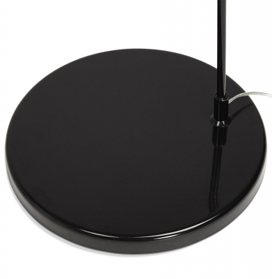 Lampa neagra de podea KAISER cu design modern abajur din material textil / otel, FL00280BL - Kokoon [9]