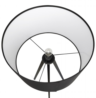 Lampa neagra de podea TRIVET cu design modern 3 picioare negre / material / metal, FL00310BLBL - Kokoon [7]